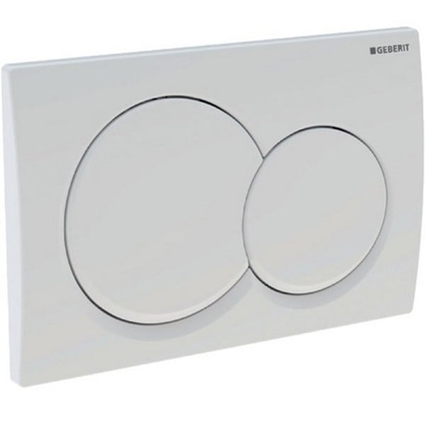 Geberit Kumanda kapağı Alpha01 - Çift basmalı-Beyaz