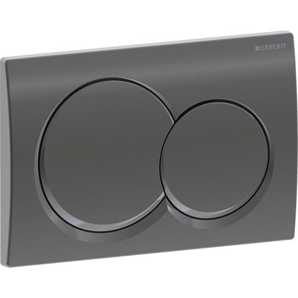 Geberit Alpha01 Kumanda Kapağı Siyah Krom