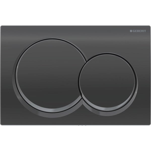 Geberit Alpha01 Kumanda Kapağı Siyah Krom