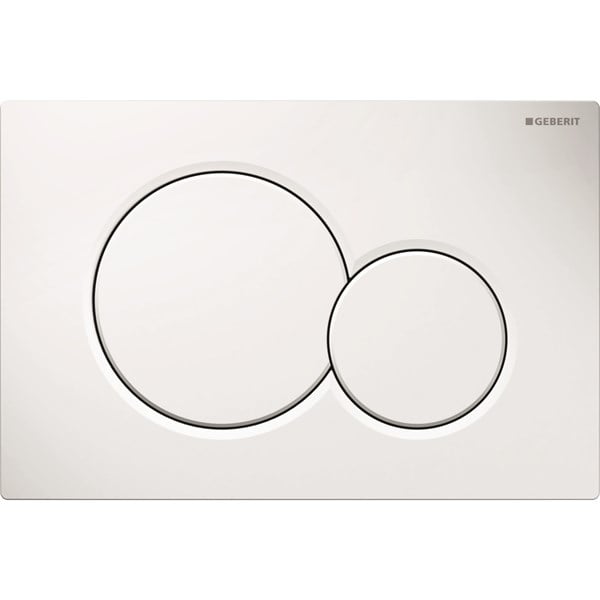 Geberit Sigma01 Kumanda Kapağı - Çift Basmalı - Beyaz