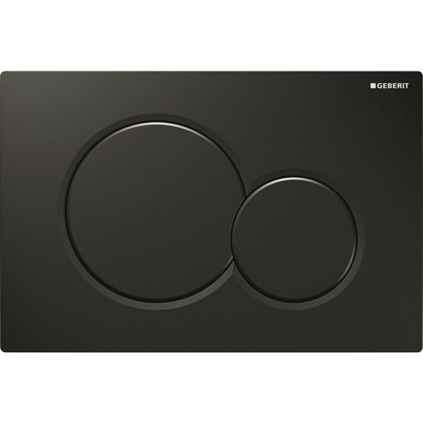 Geberit Kumanda Kapağı Sigma 01 -Çift Basmalı-Siyah
