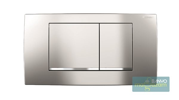 Geberit Twinline 30 Kumanda Kapağı Çiftt Basmalı Mat Krom