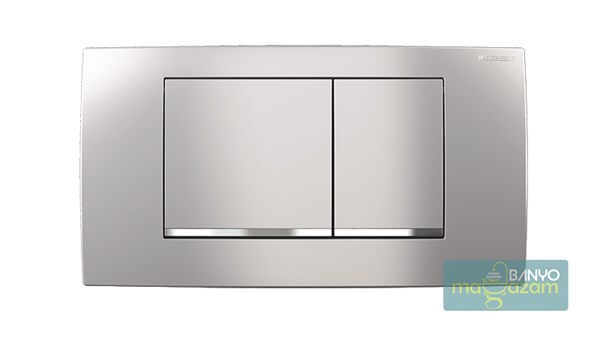 Geberit Twinline 30 Kumanda Kapağı Çiftt Basmalı Parlak Krom