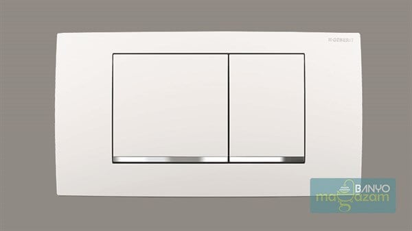 Geberit Twinline 30 Kumanda Kapağı Çiftt Basmalı Beyaz