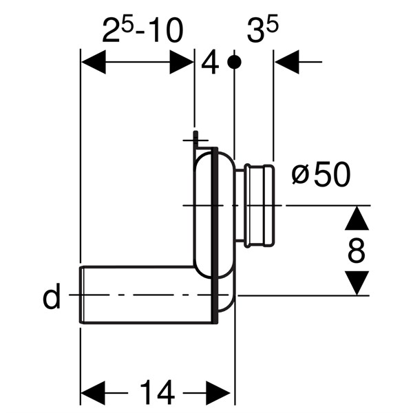 Geberit Pisuvar Sifonu 50 mm