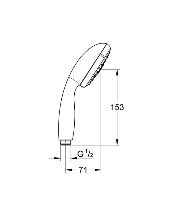 Grohe New Tempesta 100 El Duşu 3F