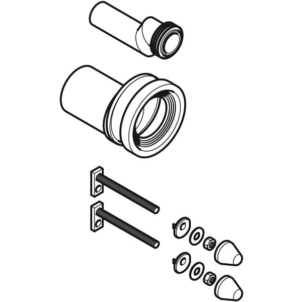 Geberit HDPE Ofsetli Ara Boru Seti DN80