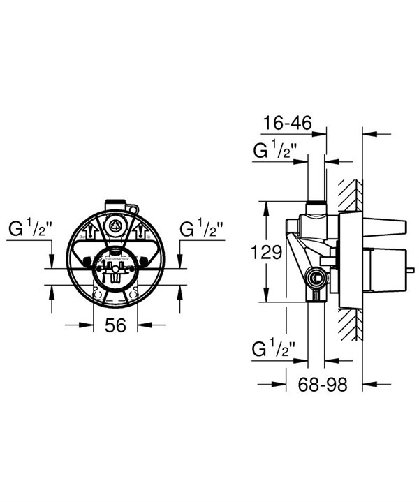 Grohe Eurosmart Cosmo Ankastre Banyo/Duş Seti