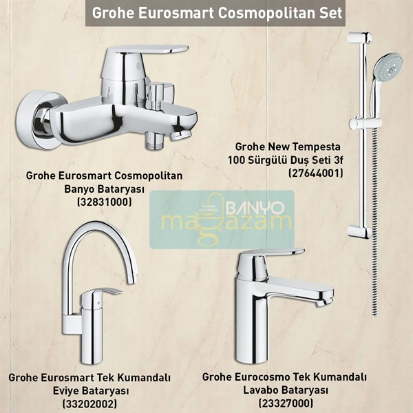 Grohe Eurosmart Cosmopolitan Armatür Set