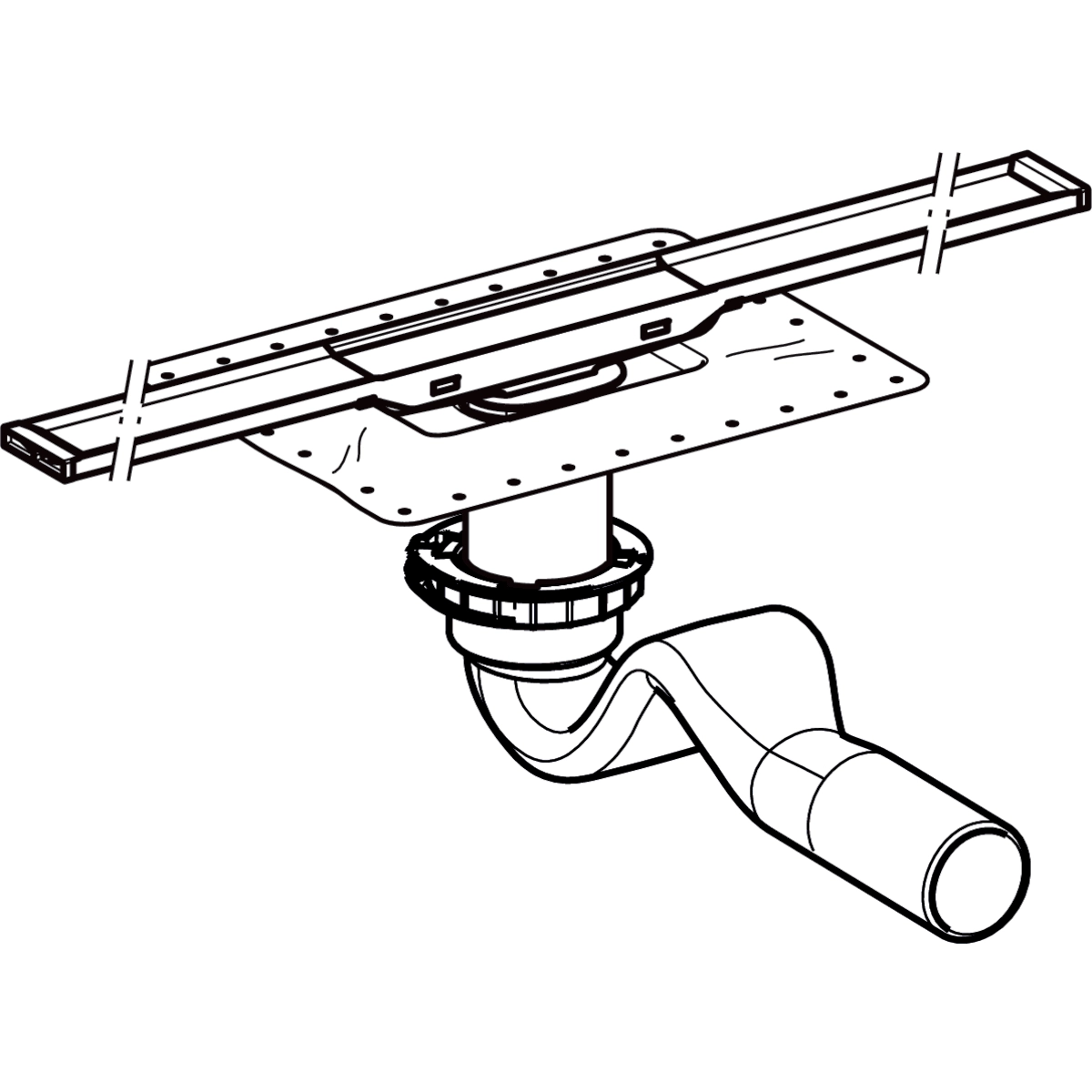 Geberit CleanLine20 Duş Kanalı Seti 60 cm, 50 mm’lik Çıkış