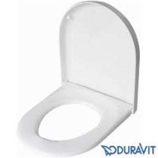 DURAVİT STARCK 3 KLOZET KAPAĞI BEYAZ Pasl.Menteşeli Amortisörlü Çıkarılabilir