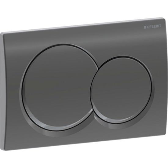 Geberit Alpha01 Kumanda Kapağı Siyah Krom