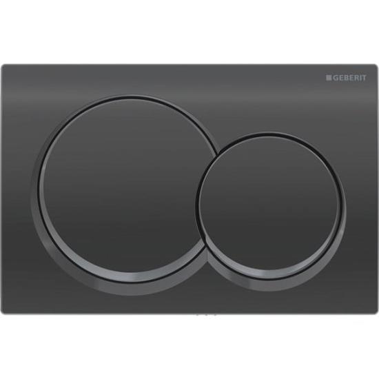 Geberit Alpha01 Kumanda Kapağı Siyah Krom