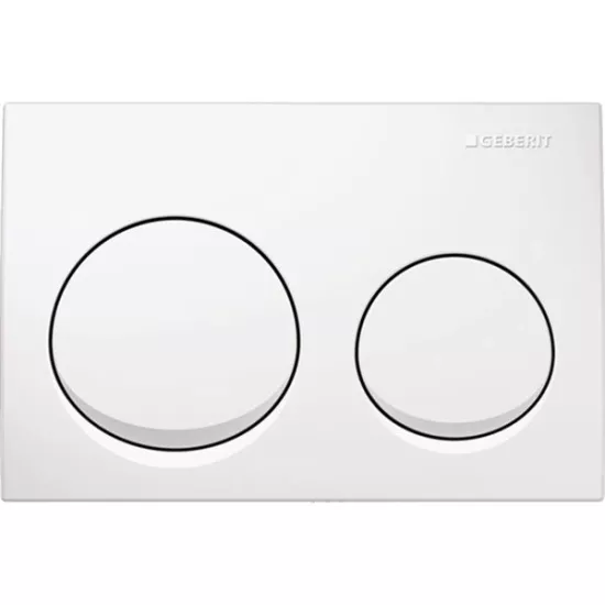 Geberit Alpha 20 Kumanda Kapağı, Çift Basmalı, Beyaz