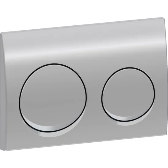 Geberit Alpha 20 Kumanda Paneli, Çift Basmalı, Parlak Krom