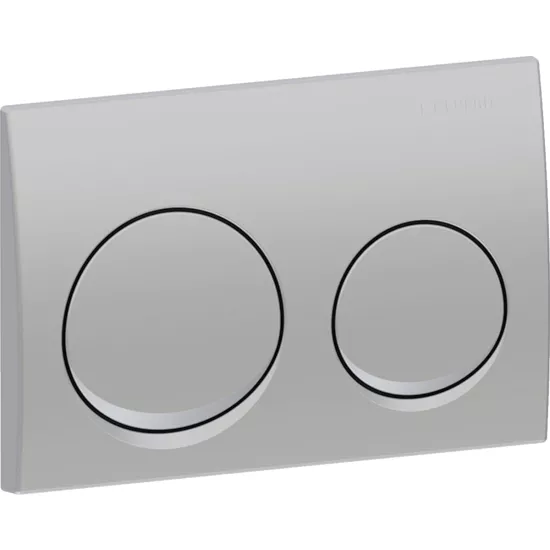 Geberit Alpha Kumanda Paneli, Çift Basmalı, Mat Krom
