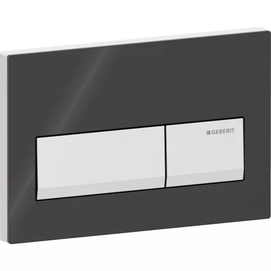Geberit kumanda kapağı Çift Basmalı Alpha50 Siyah