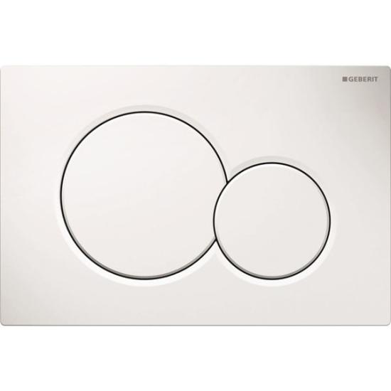 Geberit Sigma01 Kumanda Kapağı - Çift Basmalı - Beyaz