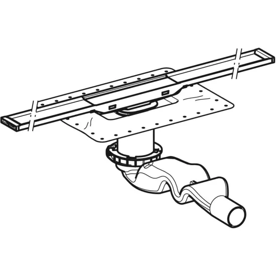 GEBERİT CLEANLİNE20 DUŞ KANALI SETİ 60 cm PASLANMAZ ÇELİK / KROM KENAR