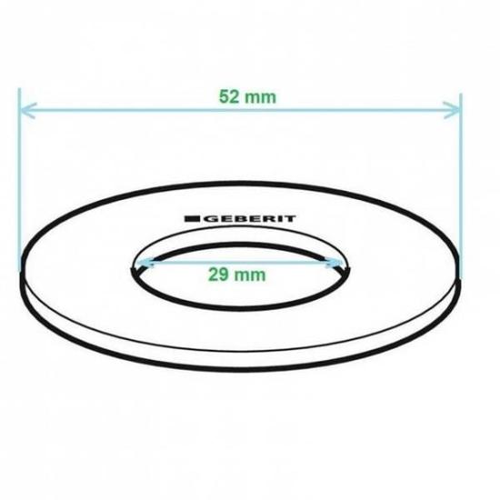 Geberit Type 212 Boşaltma Grubu Alt Conta Ø52 / Ø29 mm