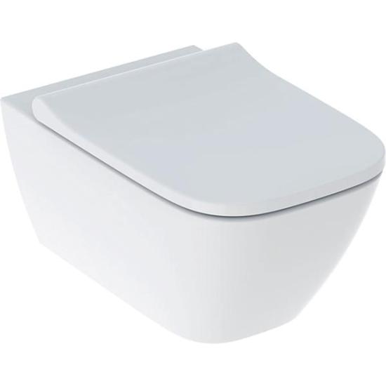 Geberit Smyle Square Rimfree asma klozet, 54 cm ( Soft Kapak Ses İzolasyon Contası  Dahil )